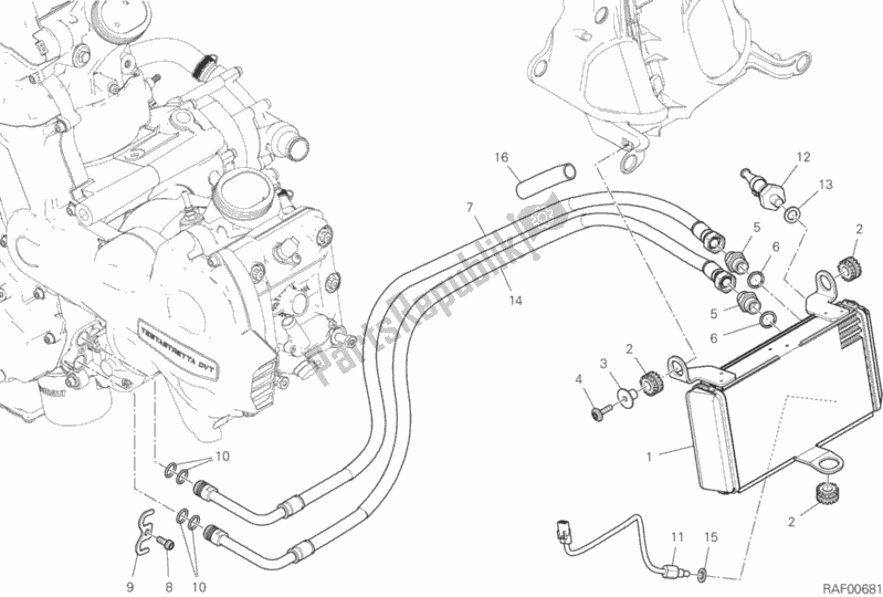 Wszystkie części do Ch? Odnica Oleju Ducati Multistrada 1260 S ABS Thailand 2020
